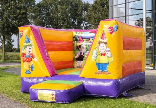 Klein open springkussen kopen in het thema feest voor kinderen. Koop springkussens online bij JB Inflatables Nederland