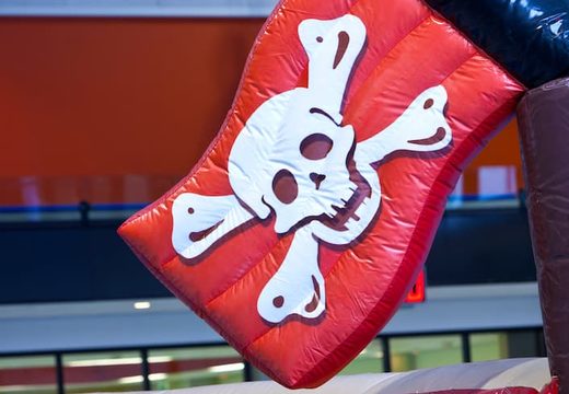 Opblaasbare waterstormbaan zig zag piraat huren voor kinderen