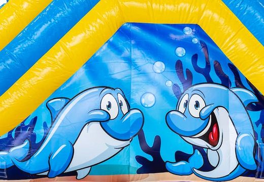 Multifunctioneel dolfijn waterglijbaan springkussen kopen bij JB Inflatables Nederland. Bestel springkussens online bij JB Inflatables Nederland