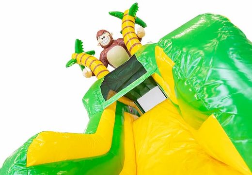 Koop opblaasbaar multiplay springkasteel in thema jungle inclusief een 3D object van een gorilla met of zonder bad voor kinderen bij JB Inflatables Nederland. Bestel springkastelen online bij JB Inflatables Nederland