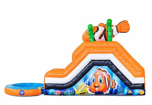 Overdekt opblaasbaar multiplay springkasteel bestellen in thema seaworld zee nemo voor kids bij JB Inflatables Nederland. Koop springkastelen online bij JB Inflatables Nederland