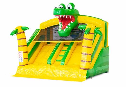 Splashy slide Krokodil springkussen met koppelbare bad kopen bij JB Inflatables Nederland. Bestel springkussens online bij JB Inflatables Nederland