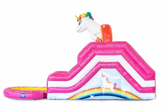 Multifunctioneel unicorn waterglijbaan springkussen bestellen bij JB Inflatables Nederland. Koop luchtkussen online bij JB Inflatables Nederland