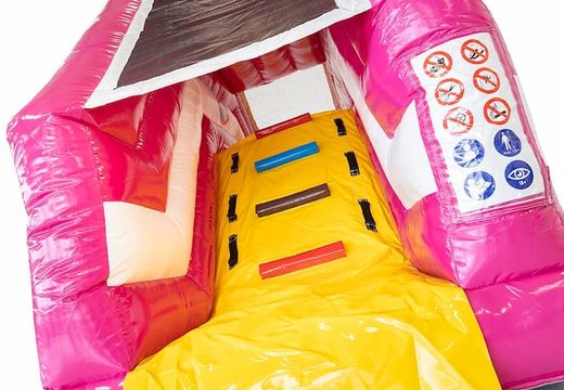 Klein springkasteel met dak, glijbaan en badje in unicorn thema kopen bij JB Inflatables Nederland. Bestel springkastelen online bij JB Inflatables Nederland