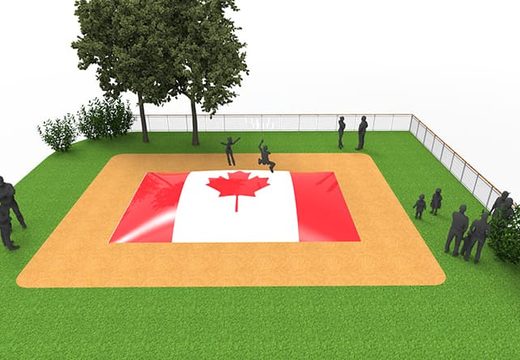 Airmountain in thema Canada vlag bestellen voor kids. Koop opblaasbare springbergen nu online bij JB Inflatables Nederland