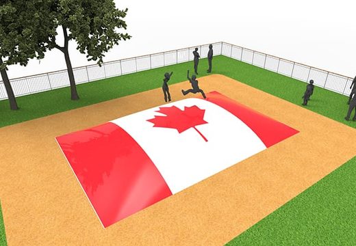 Inflatable springberg in vlag van Canada thema kopen voor kinderen. Bestel opblaasbare airmountain nu online bij JB Inflatables Nederland