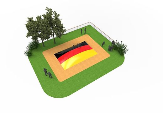 Opblaasbare Airmountain in thema Duitse vlag voor kinderen. Koop opblaasbare springberg nu online bij JB Inflatables Nederland