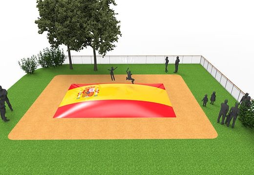 Koop opblaasbare airmountain in thema Spaanse vlag voor kids. Bestel opblaasbare springberg nu online bij JB Inflatables Nederland