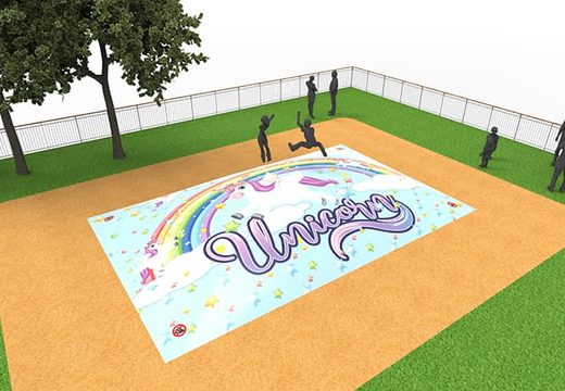 Inflatable springberg in unicorn thema kopen voor kinderen. Bestel opblaasbare airmountain nu online bij JB Inflatables Nederland