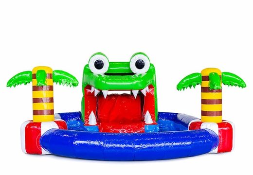Multifunctioneel minipark krokodil springkussen voor kinderen bestellen. Koop springkussens online bij JB Inflatables Nederland