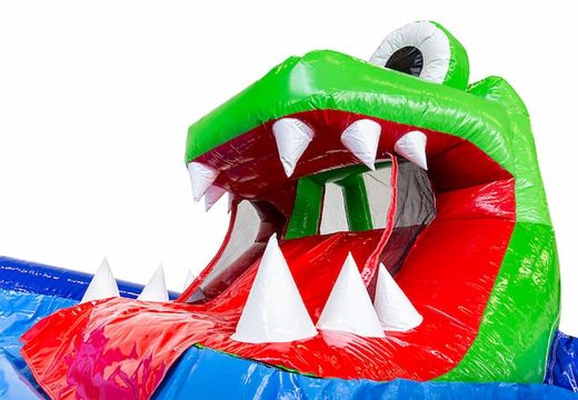 Krokodil waterglijbaan springkasteel kopen bij JB Inflatables Nederland. Bestel nu springkastelen online bij JB Inflatables Nederland