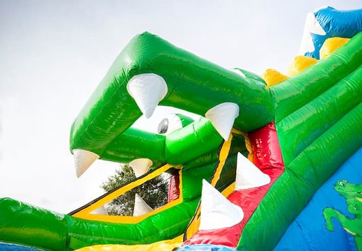 Koop opblaasbaar multiplay springkasteel in thema krokodil voor kinderen bij JB Inflatables Nederland. Bestel springkastelen online bij JB Inflatables Nederland