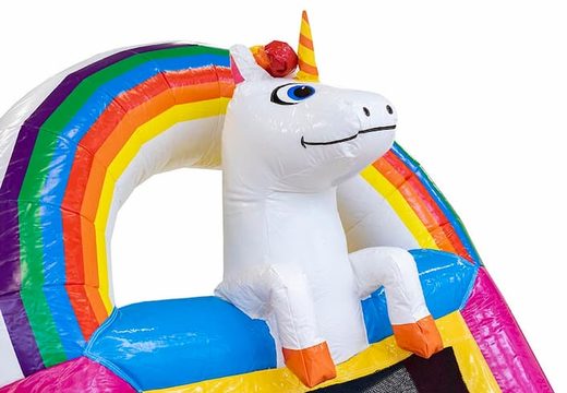 Bestel mini opblaasbare unicorn luchtkussen met glijbaan voor kinderen. Koop opblaasbare luchtkussens online at JB Inflatables Nederland 