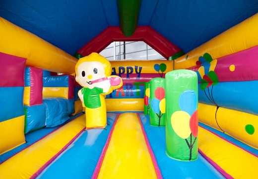 Bestel voor kids een opblaasbaar multifun springkussen met dak in party met 3D object aan de bovenkant bij JB Inflatables Nederland. Koop springkussens online bij JB Inflatables Nederland