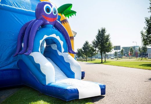 Bestel opblaasbaar multifun springkussen met dak in thema nemo seaworld voor kinderen bij JB Inflatables Nederland. Koop springkussens online bij JB Inflatables Nederland