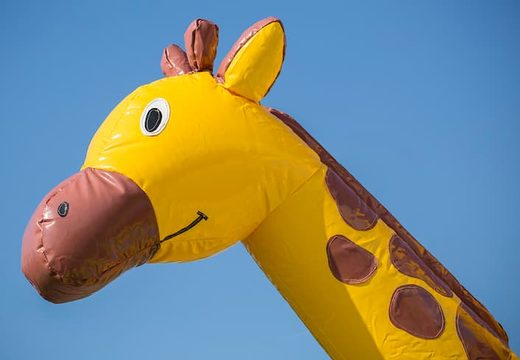 Bestel opblaasbaar multifun springkasteel met dak in thema nemo giraffe voor kinderen bij JB Inflatables Nederland. Koop springkastelen online bij JB Inflatables Nederland