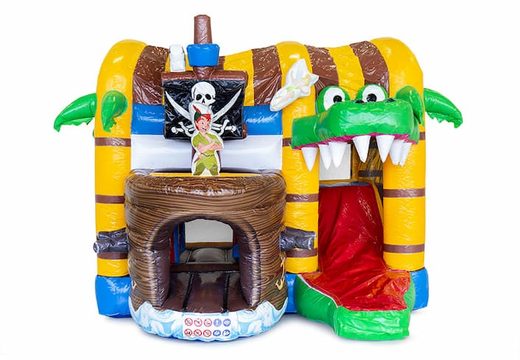 Mini met slide piraat springkussen bestellen voor kinderen. Koop opblaasbare springkussens online bij JB Inflatables Nederland