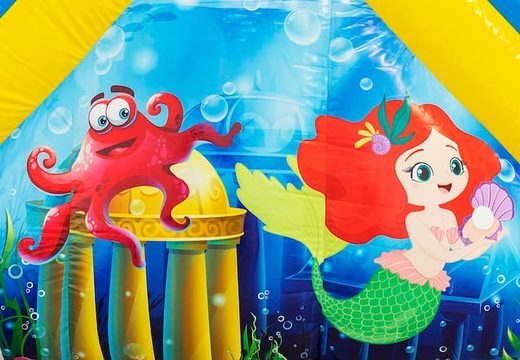 Waterglijbaan multiplay springkussen in seaworld thema kopen bij JB Inflatables Nederland. Bestel springkussen online bij JB Inflatables Nederland