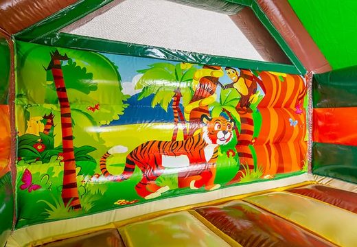 Koop opblaasbare slide combo amazone springkasteel voor kinderen. Bestel opblaasbare springkastelen met glijbaan bij JB Inflatables Nederland
