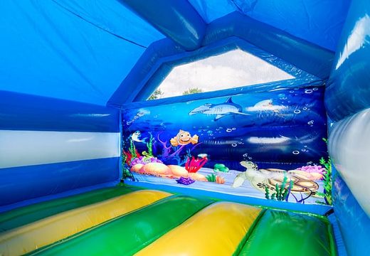 Bestel slide combo seaworld thema springkasteel voor kinderen. Koop opblaasbare springkastelen online bij JB Inflatables Nederland