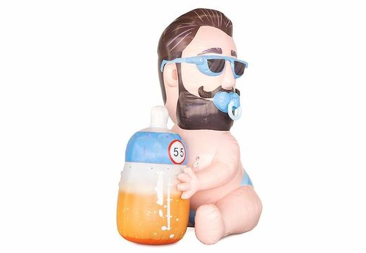 opblaasbare abraham baby met speen in zijn bond en bier in de fles te koop