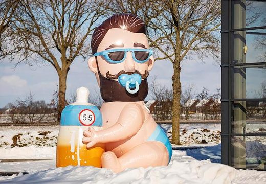 inflatable abraham baby met speen in zijn bond en bier in de fles te koop
