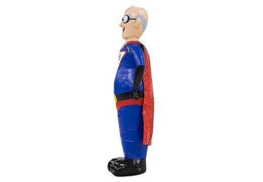 opblaasbare abraham pop met superman kleding blauw rood te koop