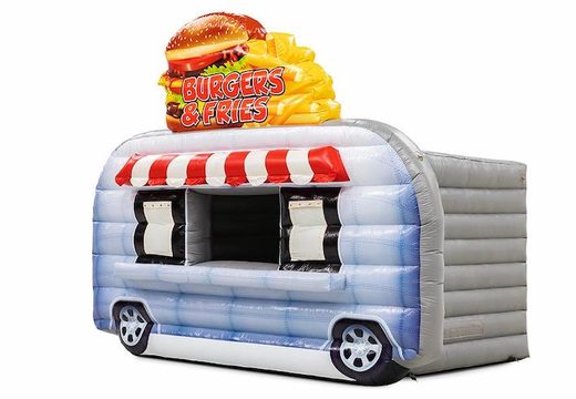 inflatable foodtruck burger en friet thema te koop