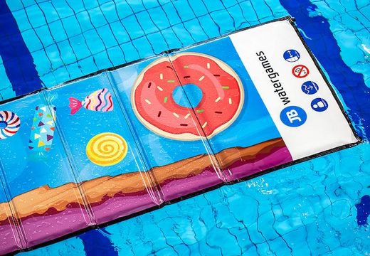 waterloopmat candy run voor op het water in een zwembad te koop