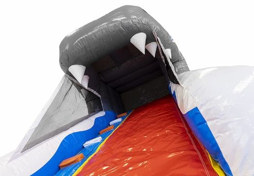 Koop een kleine opblaasbare haai glijbaan voor uw kids. Bestel opblaasbare glijbanen nu online bij JB Inflatables Nederland
