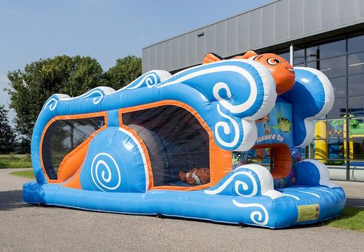 Mini run seaworld 8m opblaasbare stormbaan kopen voor kids. Bestel opblaasbare stormbanen nu online bij JB Inflatables Nederland