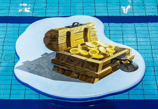 drijfmat met schatkist afbeelding voor kinderen in het zwembad bestellen