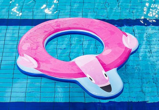 drijfmat flamingo in ringvorm voor in het zwembad voor kinderen bestellen