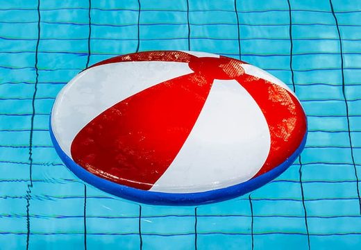 drijfmat strandbal in rood wit voor in het zwembad voor kinderen kopen