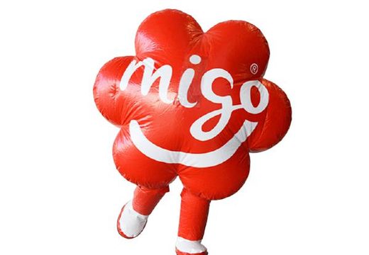 Migo mascotte pak op maat gemaakt in huisstijl