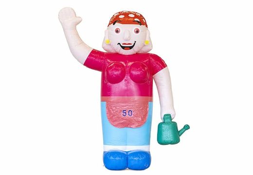 Opblaasbare Sarah pop blikvanger kopen in thema klusser voor verjaardag 50 jubilaris feest bij JB Inflatables