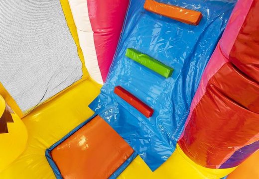 bestel opblaasbaar luchtkussen met glijbaan in summer party thema voor kinderen