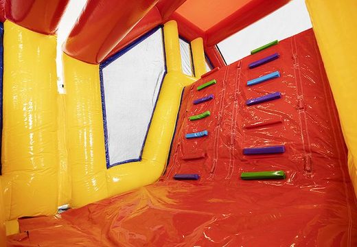 19meter lange stormbaan in thema standaard met passende 3D objecten kopen voor kids.  Bestel opblaasbare stormbanen nu online bij JB Inflatables Nederland