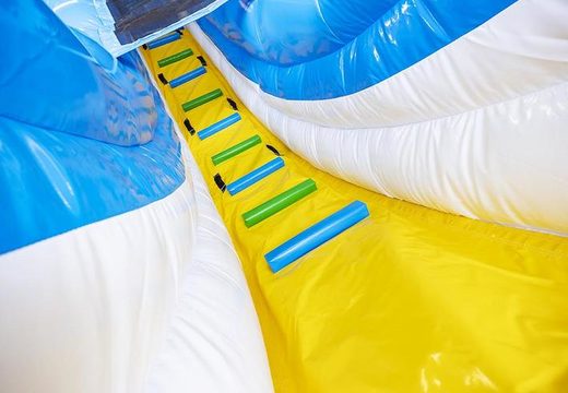Grote inflatable glijbaan met dubbele slide te koop voor kinderen 