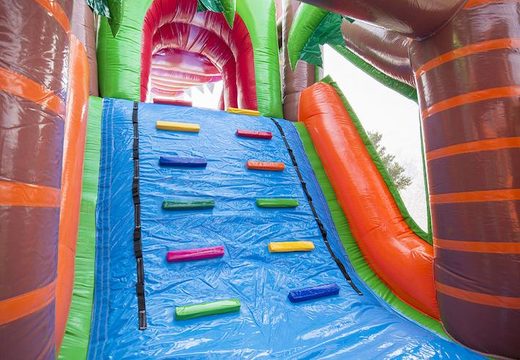 Krokodil themed opblaasbare stormbaan met 7 spelelementen en kleurrijke objecten nu voor kinderen kopen. Bestel opblaasbare stormbanen nu online bij JB Inflatables Nederland