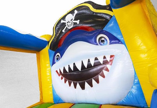 compact opblaasbaar springkussen in piraten thema kopen voor kinderen