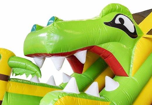 Opblaasbare compacte glijbaan voor kinderen in dinosauriërs thema kopen