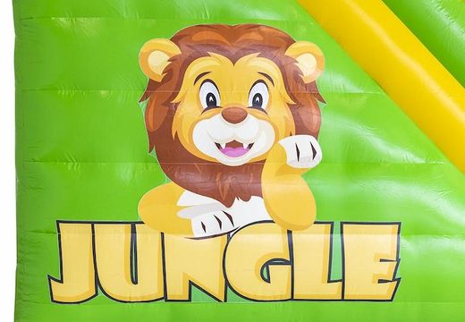 bestel opblaasbare glijbaan luchtkussen in jungle thema voor kinderen