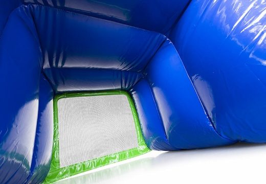 inflatable voetbal wand om te sjoelen kopen voor kinderen in het groen met blauw
