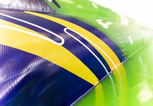 inflatable voetbal wand om te sjoelen bestellen voor kinderen in het groen met blauw