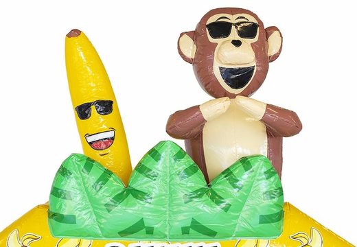 Opblaasbaar standaard luchtkussen met bananen en apen erop kopen voor kinderen