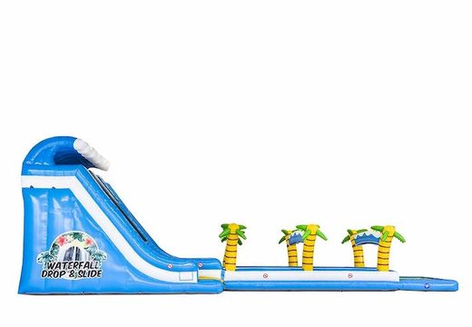 Opblaasbare grote waterglijbaan in waterval thema kopen voor kinderen 