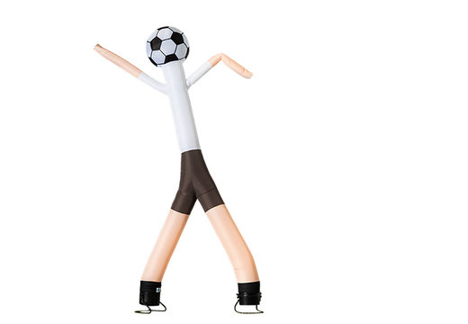 Koop nu online de skyman skydancer met 2 benen en 3d bal van 6m hoog in wit bij JB Inflatables Nederland. Alle standaard opblaasbare skydancers worden razendsnel geleverd