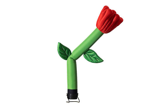 Koop de opblaasbare skydancer roos van 4.5m hoog nu online bij JB Inflatables Nederland. Bestel inflatable airdancers in standaard kleuren en afmetingen direct online