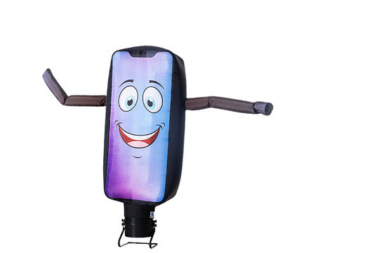 Koop de opblaasbare skydancer Iphone mobiele telefoon van 2.5m hoog nu online bij JB Inflatables Nederland. Standaard inflatables skytubes kopen voor elke evenement